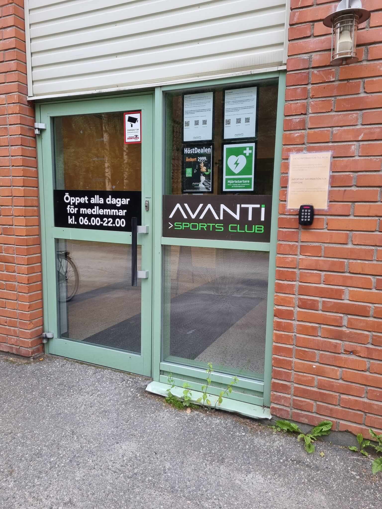 AVANTi gym i Vindeln Fasad